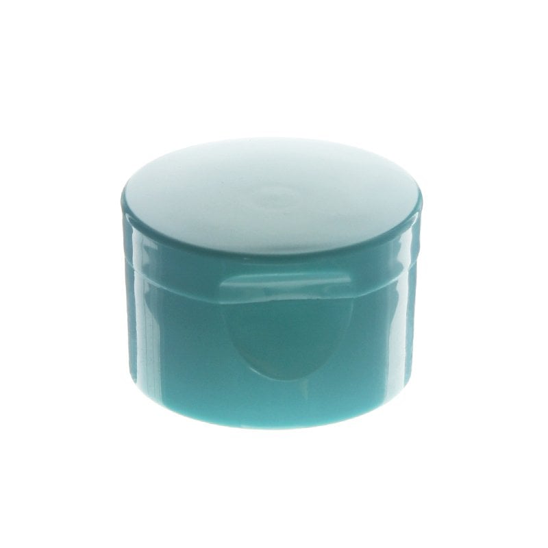 24-410 Green PP Plastic Smooth Double Wall Flip Top Cap FG65SC01 (3)