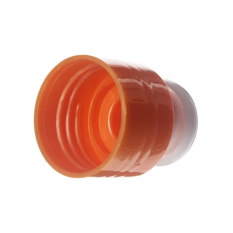 24-410 Oranger-White PP Plastic Smooth Push Pull Cap TL65G01 (2)
