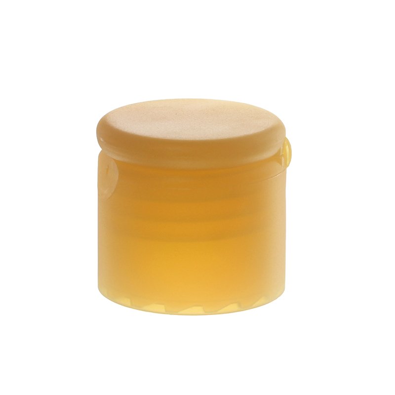 24-410 Yellow PP Plastic Smooth Flip Top Cap FG65G11(2)