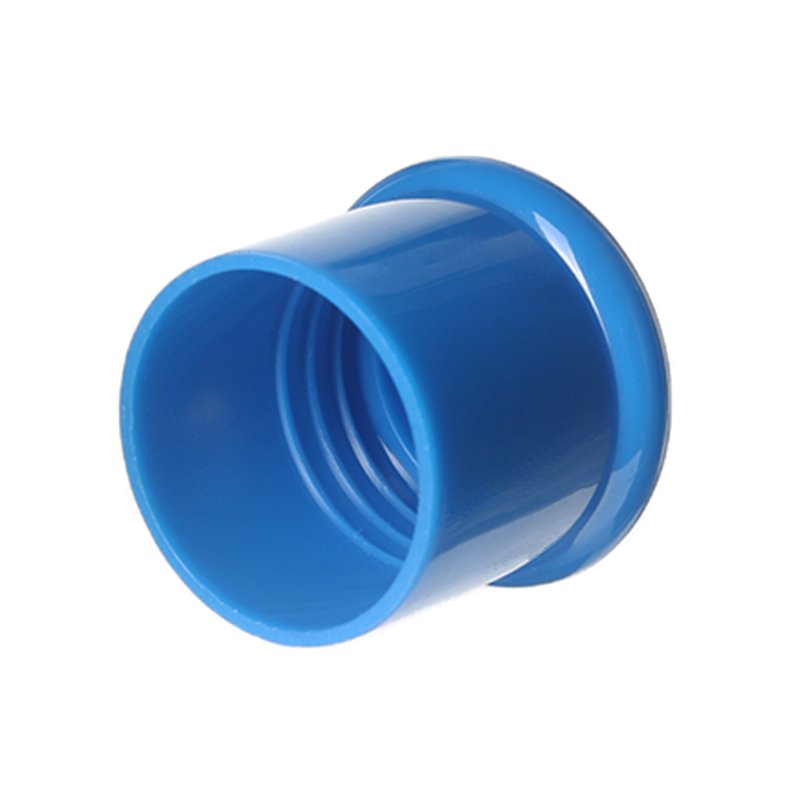 24mm 24-415 Blue PP Plastic Smooth Plain Screw Cap XG60G04 (1)