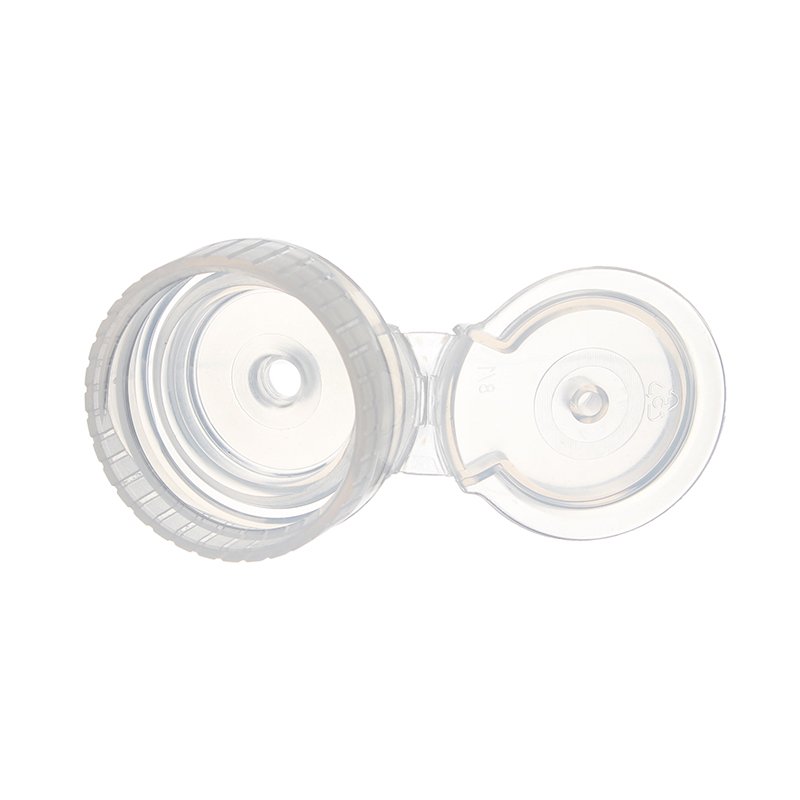 28-400 Clear PP Plastic Ribbed Flip Top Cap FG04XF01 (2)