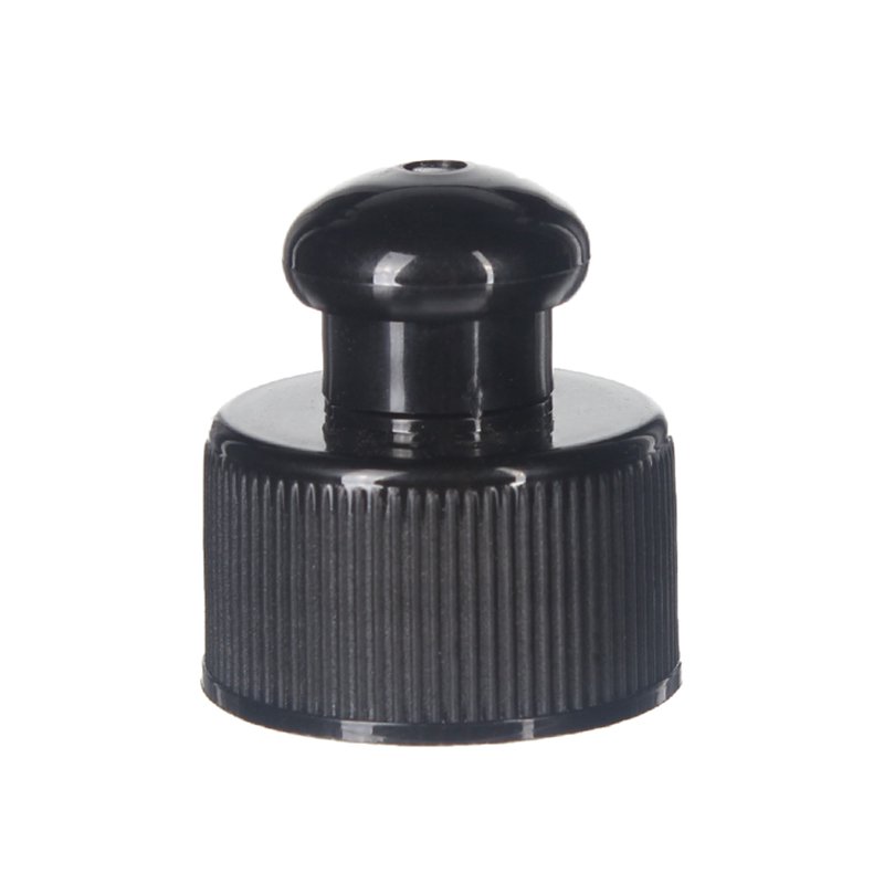 28-410 Blue PP Plastic Ribbed Push Pull Cap TL05L02 (1)
