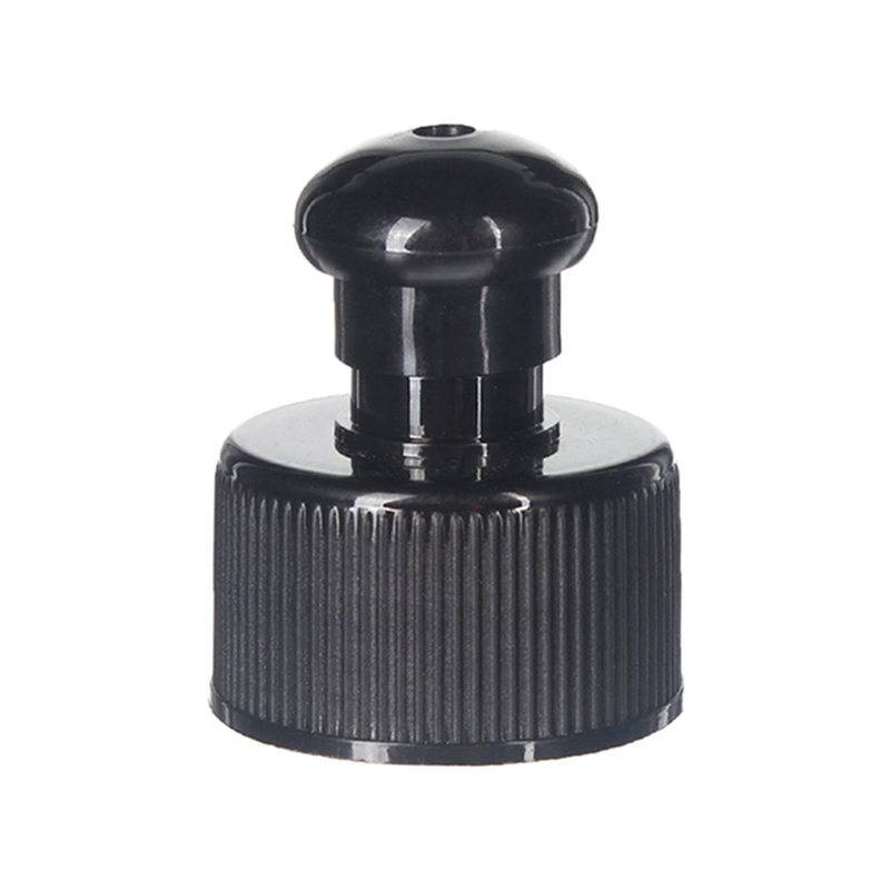 28-410 Blue PP Plastic Ribbed Push Pull Caps TL05L02 (2)