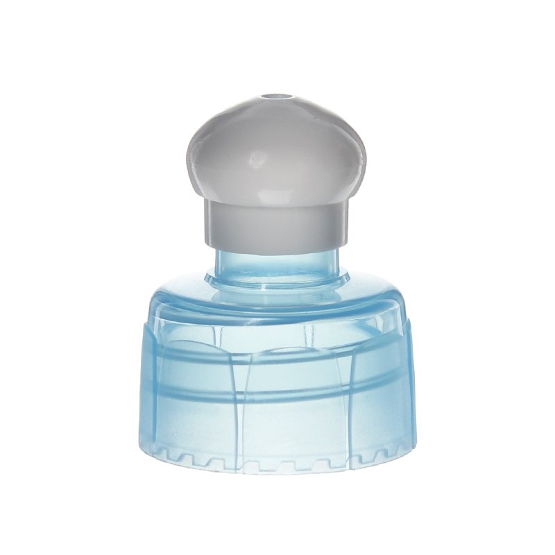 28-410 Blue-White PP Plastic Smooth Push Pull Cap TL05G02 (2)