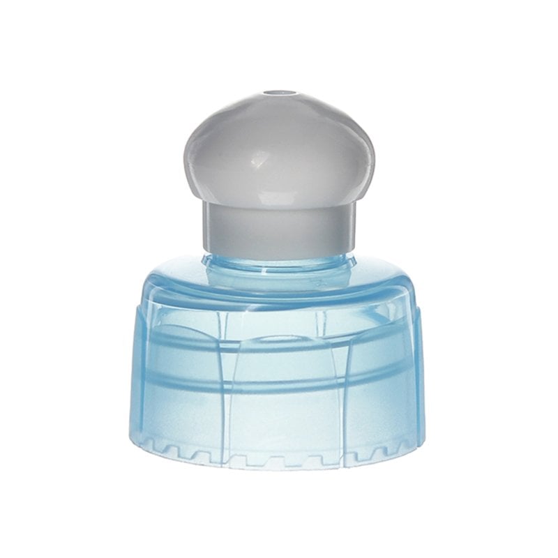 28-410 Blue-White PP Plastic Smooth Push Pull Cap TL05G02 (3)