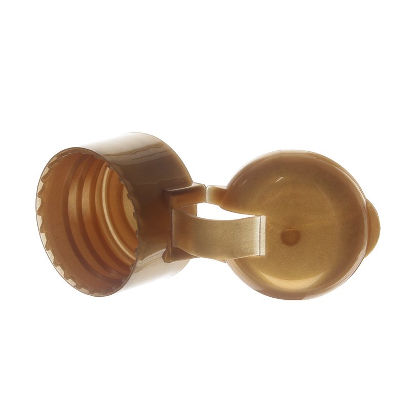 28-410 Gold PP Plastic Smooth Flip Top Cap FG05Y01 (1)