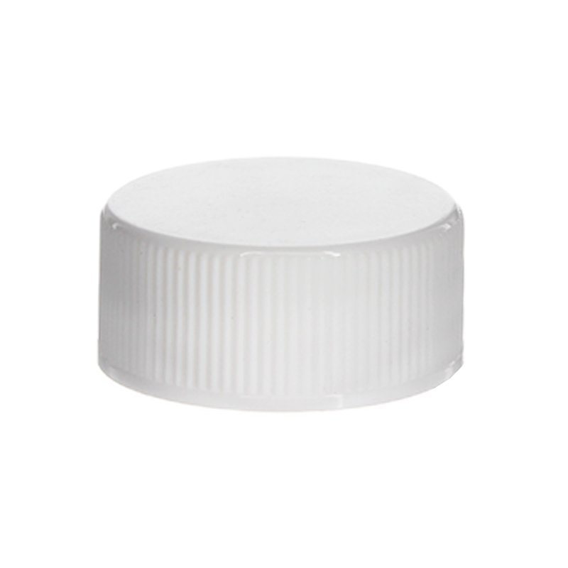 28mm 28-400 White PP Plastic Ribbed Screw Cap with PE Foam Liner XG04L01 (2)
