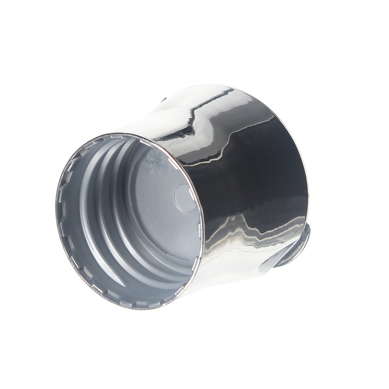 28mm 28-410 Sliver PP Plastic Smooth Disc Top Cap QG05M01( (1)