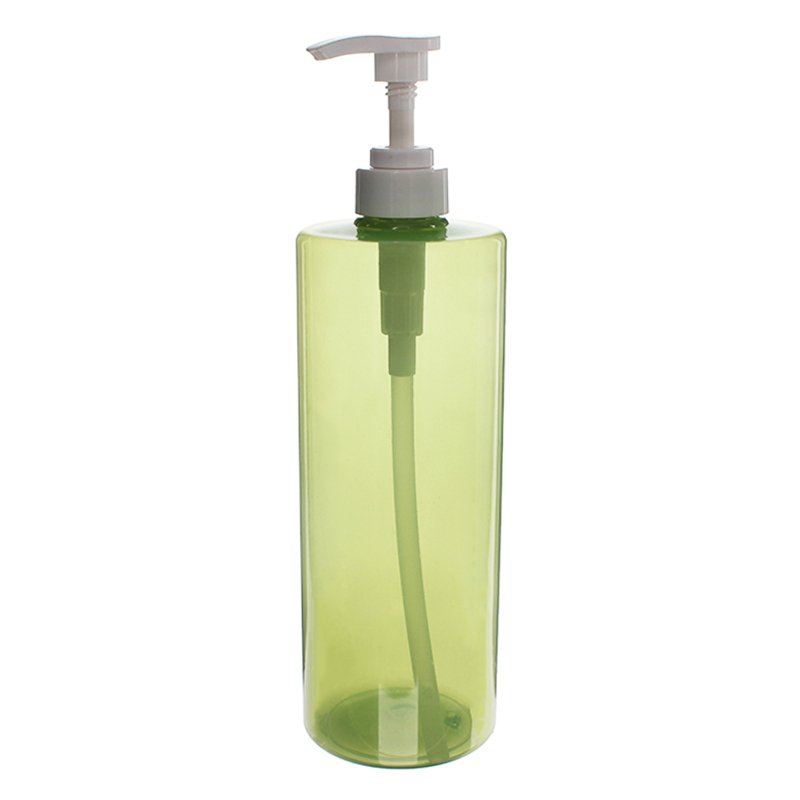 1000ml Green PET Plastic Cylinder Bottles 011000YP55M (2)