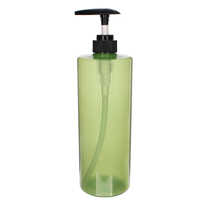 1000ml Green PET Plastic Cylinder Bottles 011000YP55M (3)
