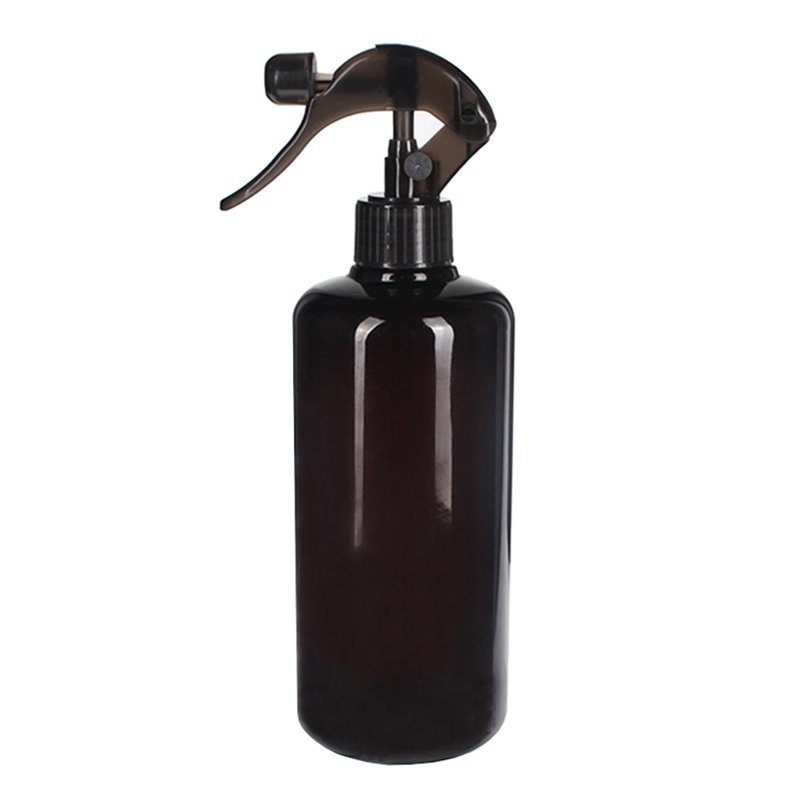 500ml Black PET Plastic Boston Round Bottles 01500YY05M (2)