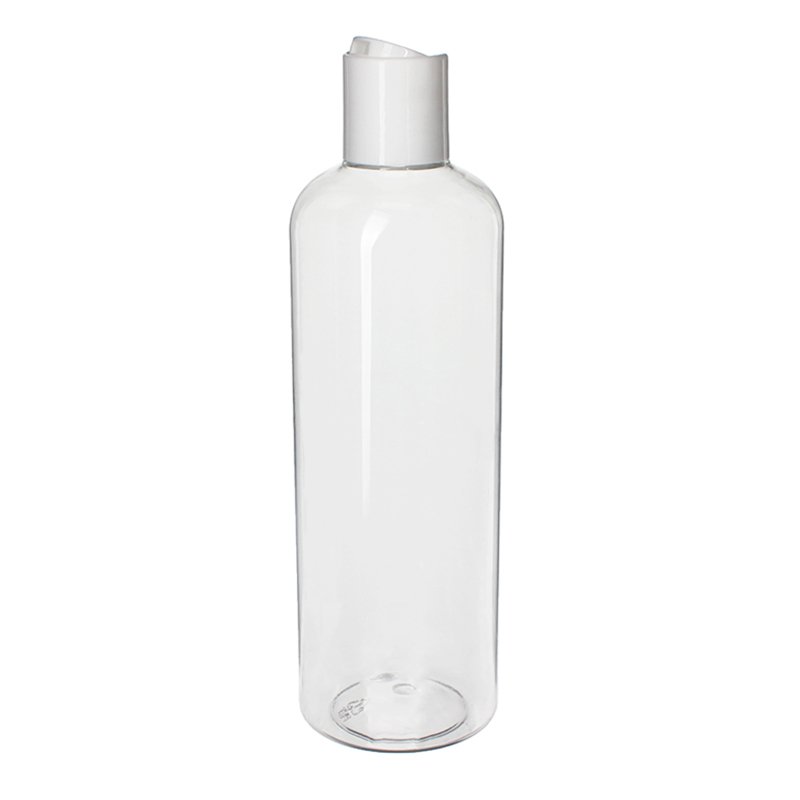 500ml Blue-Clear PET Plastic Boston Round Bottles 01500-1YY05M(6)