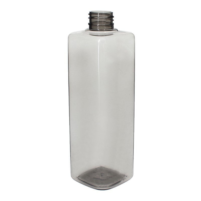 500ml Clear-Black PET Plastic Squar Bottles 01500FF05M (1)