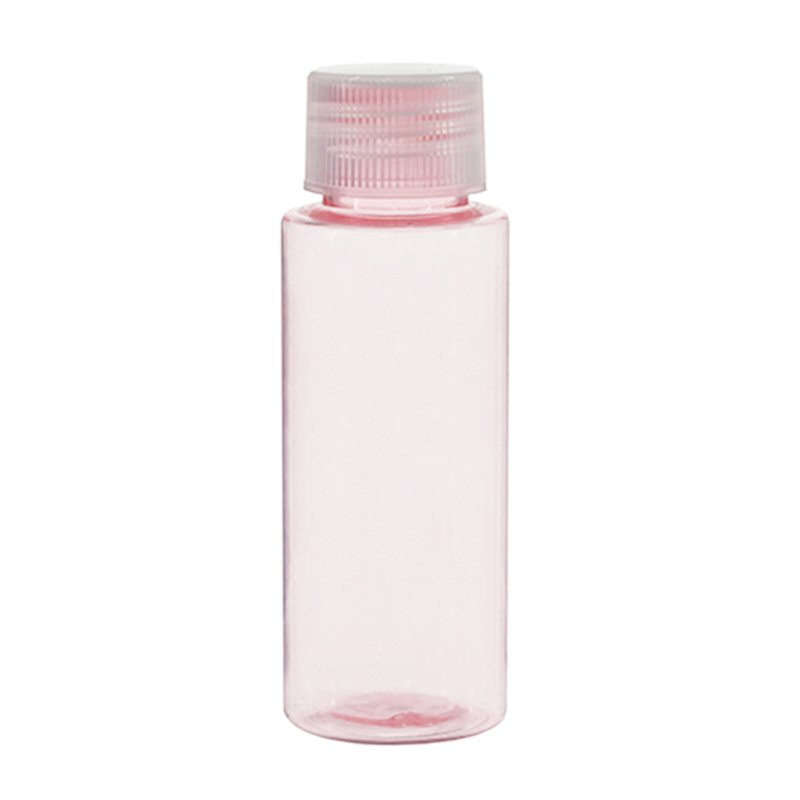 60ml/2 oz Pink PET Plastic Cylinder Bottle with 24/410 Neck - Image 2
