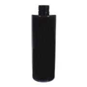 250ml Black PET Plastic Cylinder Bottle 01250P65M (1)