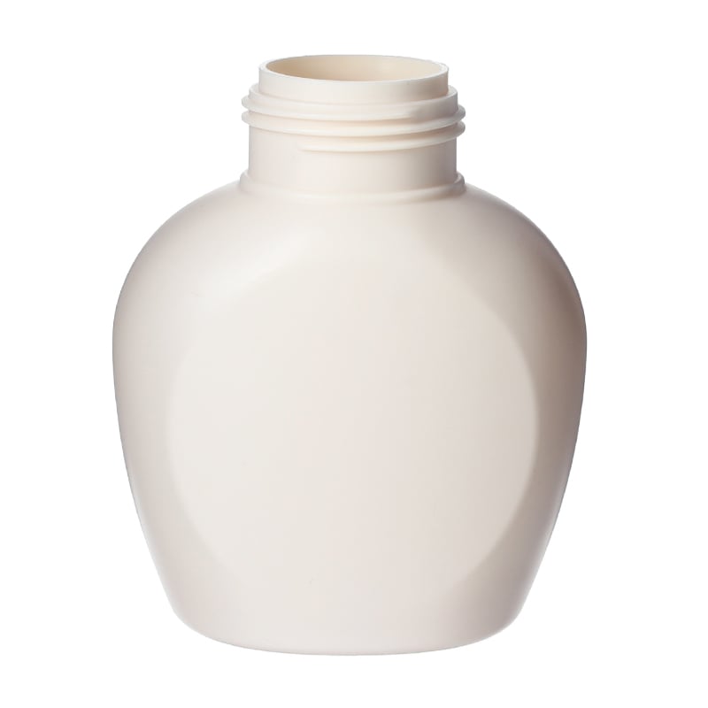Foaming Bottle Wholesale, 300ml, Yellow, HDPE, Oval, 43mm Finish - bottle only