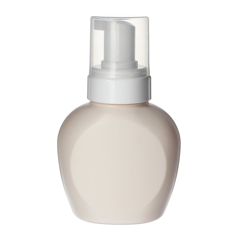 Foaming Bottle Wholesale, 300ml, Yellow, HDPE, Oval, 43mm Finish