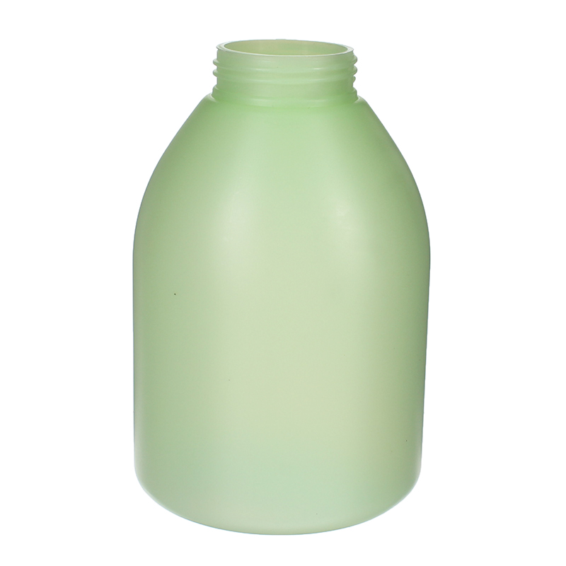 Bathroom Foam Dispenser for Shampoo, 400ml, HDPE, Green, Round, 40mm - bottle only