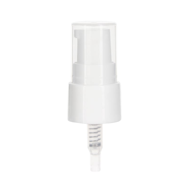 Beauty Pump Dispenser, 20-410, Smooth, Clear Hood, White, 0.25ml Output