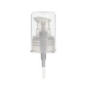 Lotion Treatment Pump, 24-410, Smooth, AS Clear Hood, Natural, 0.6ml Output
