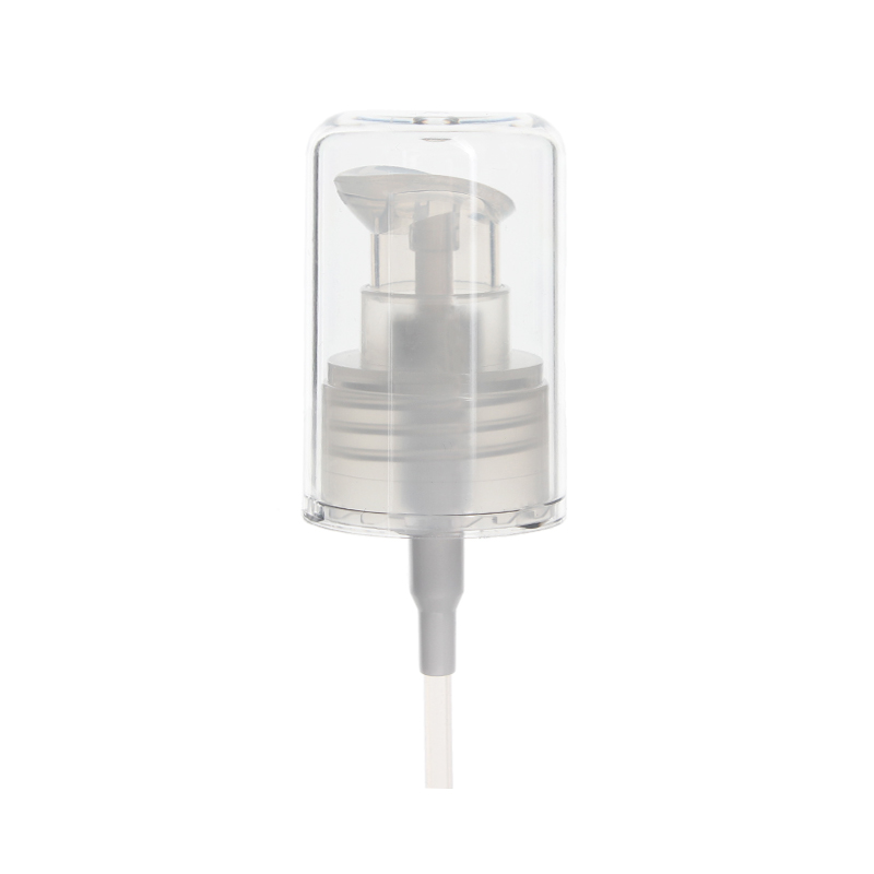 Lotion Treatment Pump, 24-410, Smooth, AS Clear Hood, Natural, 0.6ml Output