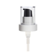 24-410 White PP Treatment Pump, 0.6 ml Output, Double wall with AS Half Overcap-CP24E-1