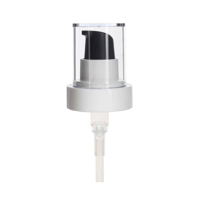 24-410 White PP Treatment Pump, 0.6 ml Output, Double wall with AS Half Overcap-CP24E-1