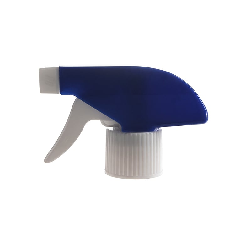 Economical 28-415 Trigger Sprayer with Spray/Stream Nozzle, Blue/White, 0.6 ml