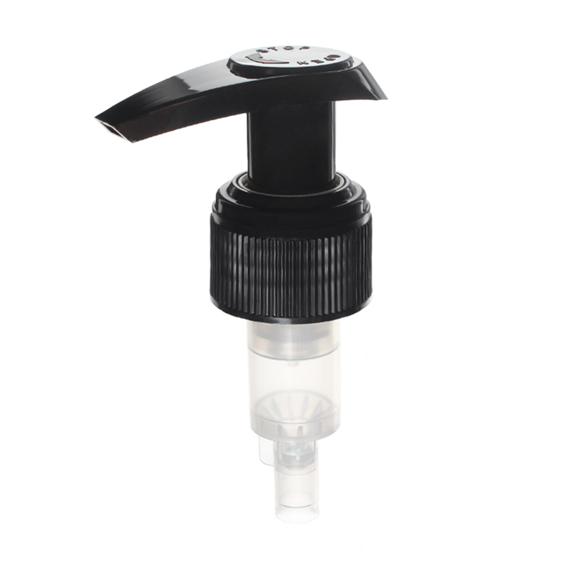 24/410 Wholesale Spring Outside Black Ribbed Lock-Up Lotion Pump, 2.0ml Output - Image 2