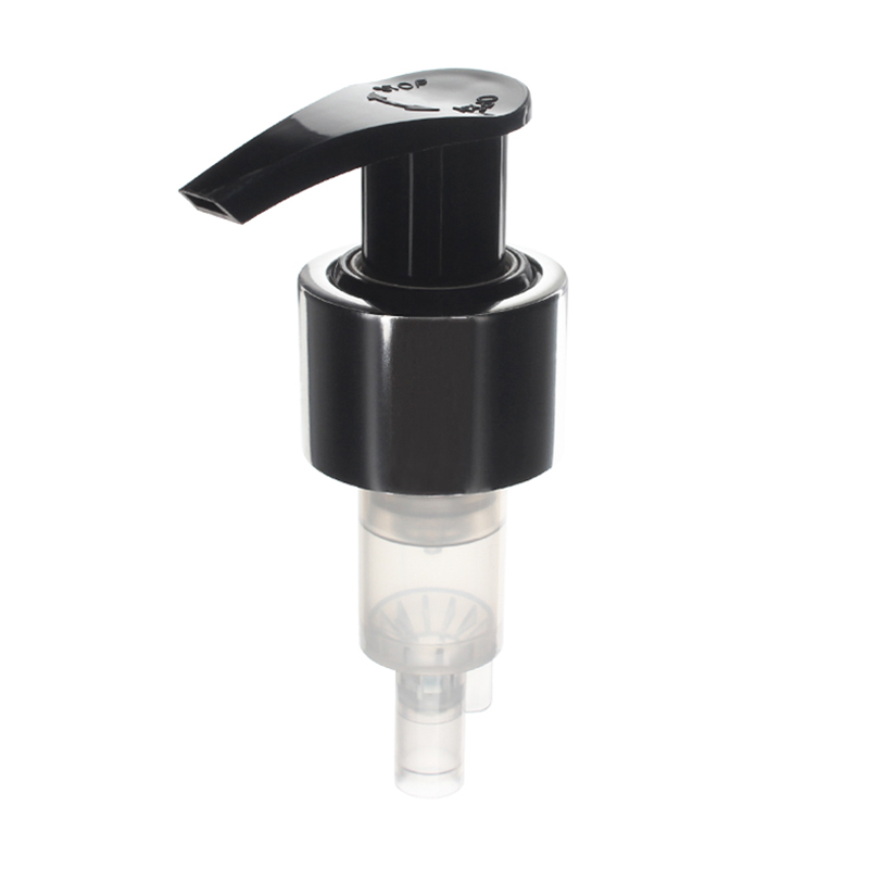 24/410 Metal Silver & Black Spring Outside Smooth Lock-Up Lotion Pump, 2.0ml Output - Image 2
