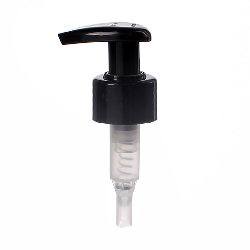 China Wholesale Black Lotion Pump Left/Right Lock Smooth 28/410 Spring Inside, 1.4ml Output