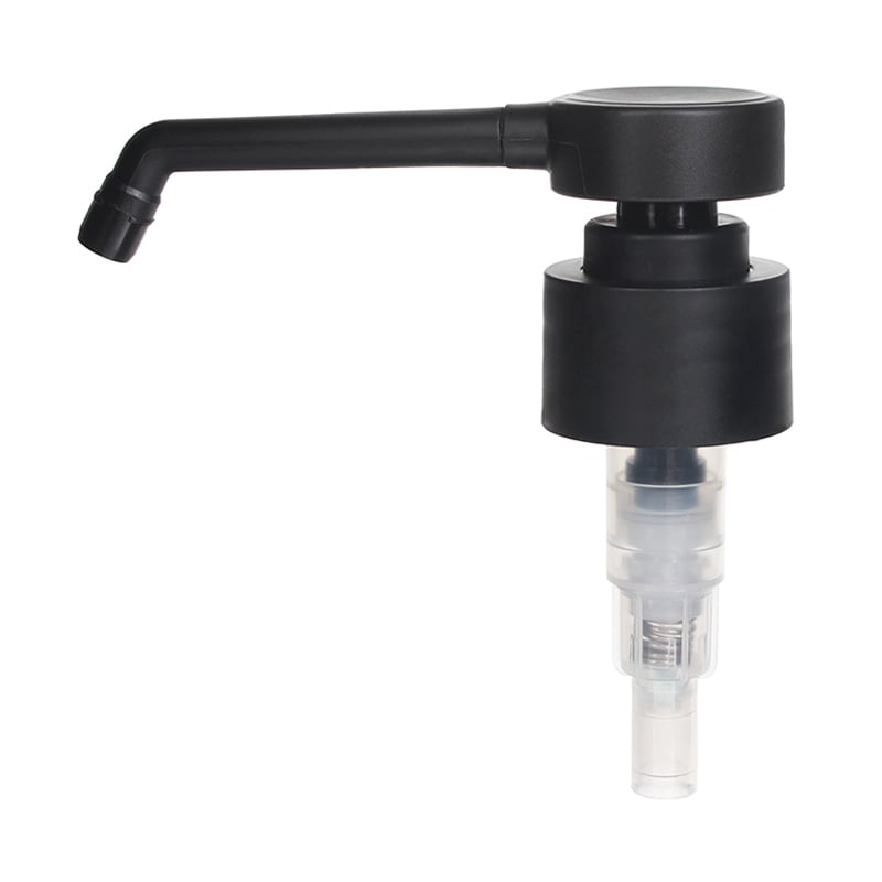 28/410 Wholesale Matte Black Smooth Long Arm Lock-Drown Lotion Pump, 2.0ml Output