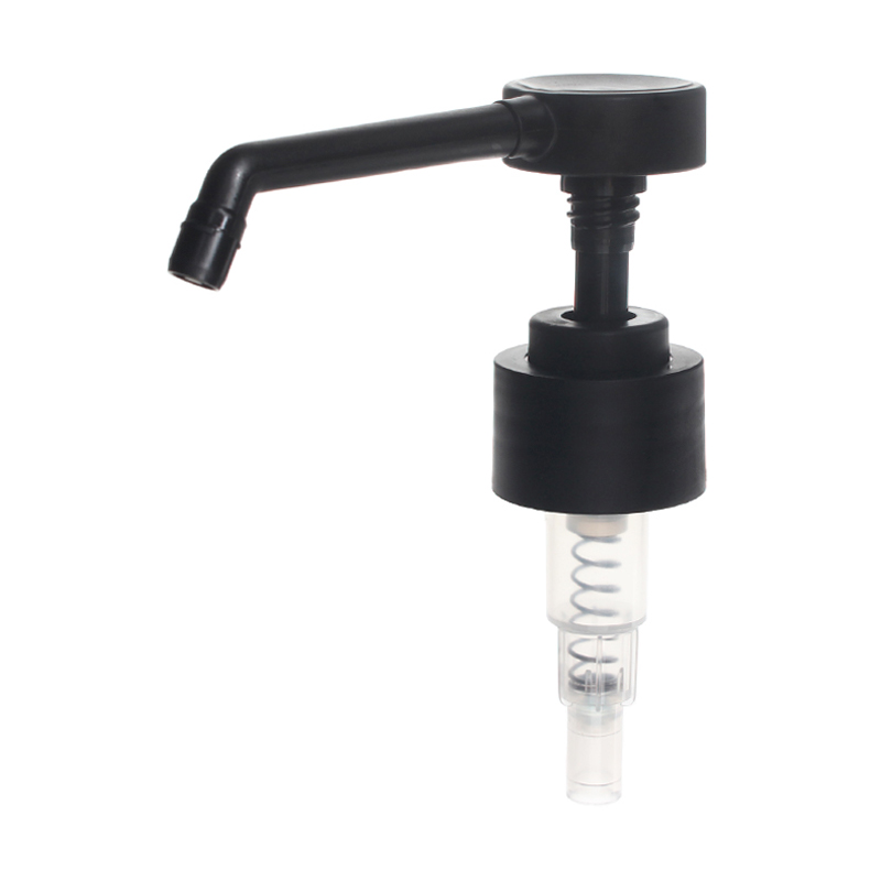 28/410 Wholesale Matte Black Smooth Long Arm Lock-Drown Lotion Pump, 2.0ml Output - Image 2