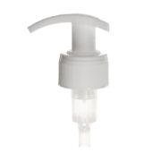 28/410 Wholesale Plastic Spring Outside White Ribbed Lock-Up Lotion Pump, 2.0ml Output