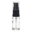 18-415 Treatment Pump with Glass Bottle, Ribbed, Black, Clear Hood, 0.25ml Output
