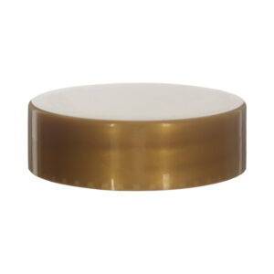 38mm Bottle Cap, PP Plastic, Continuous Thread Screw, Smooth, yellow