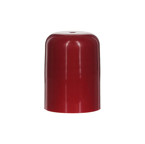 20mm 20/420 Red PP Plastic Ribbed Plain Screw Cap with Liner