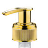 a gold color lotion pump with UV plating