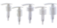 five lotion pumps to display diffrent neck finishes